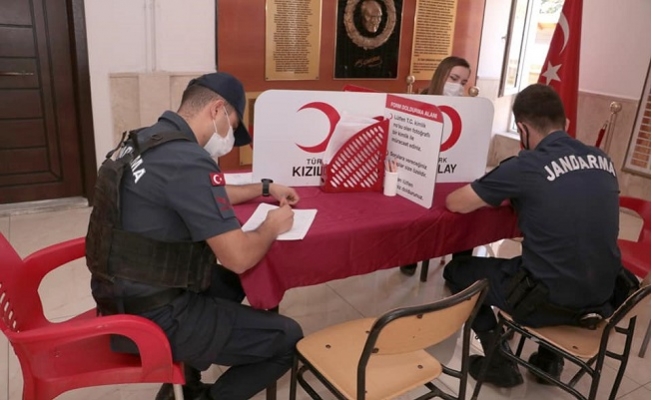 Mersin'de Jandarma'dan Kan Bağışı Kampanyasına Destek