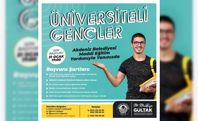 Akdeniz Belediyesinden Üniversiteyi Kazanan Öğrencilere Burs Desteği
