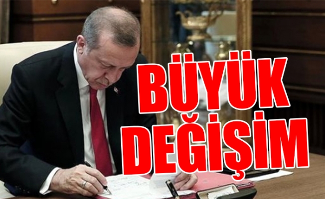 Erdoğan'dan Gece Yarısı Çok Sayıda Görevden Alma