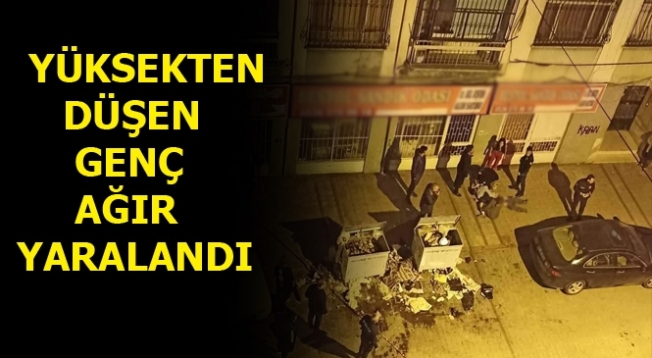 Mersin'de Bir Genç Apartman Dairesinden Aşağı Düştü