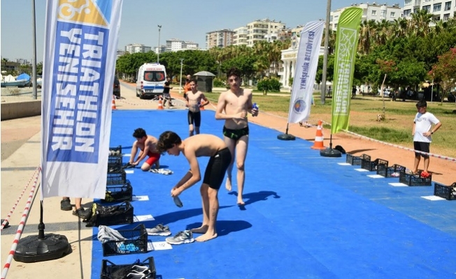 Aquatlon Yarışlarında 64 Sporcunun 45’i Yenişehir Belediyesi Adına Yarıştı