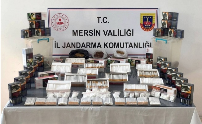 Mersin Çamlıyayla'da Kaçak Sigara ve Makaron Operasyonu