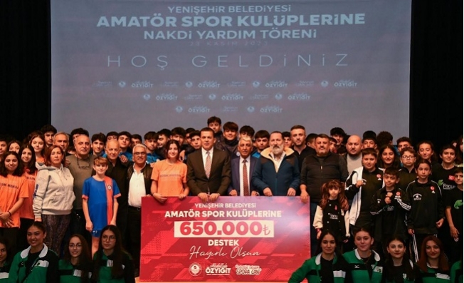 Yenişehir Belediyesinden 51 Amatör Spor Kulübüne 650 Bin TL Destek