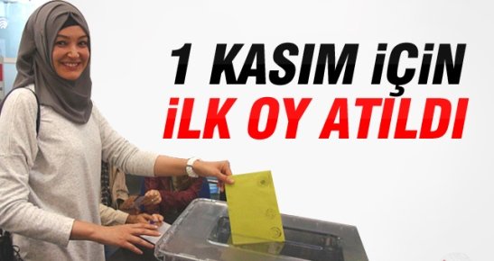 Atatürk Havalimanı’nda 1 Kasım İçin İlk Oy Atıldı