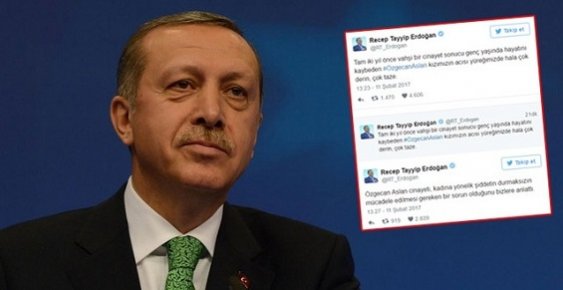 Cumhurbaşkanı Erdoğan, Özgecan Aslan'ı Andı.