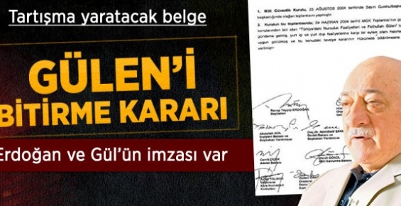 Gülen'i Bitirme Kararı 2004 Yılındaki MGK'da Alınmış