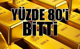 Altın Kaynaklarının %80'i Bitti