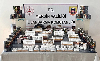 Mersin Çamlıyayla'da Kaçak Sigara ve Makaron Operasyonu