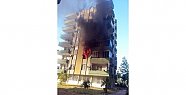 Silifke’de 50 Kişinin Yaşadığı Apartmanda Korkutan Yangın